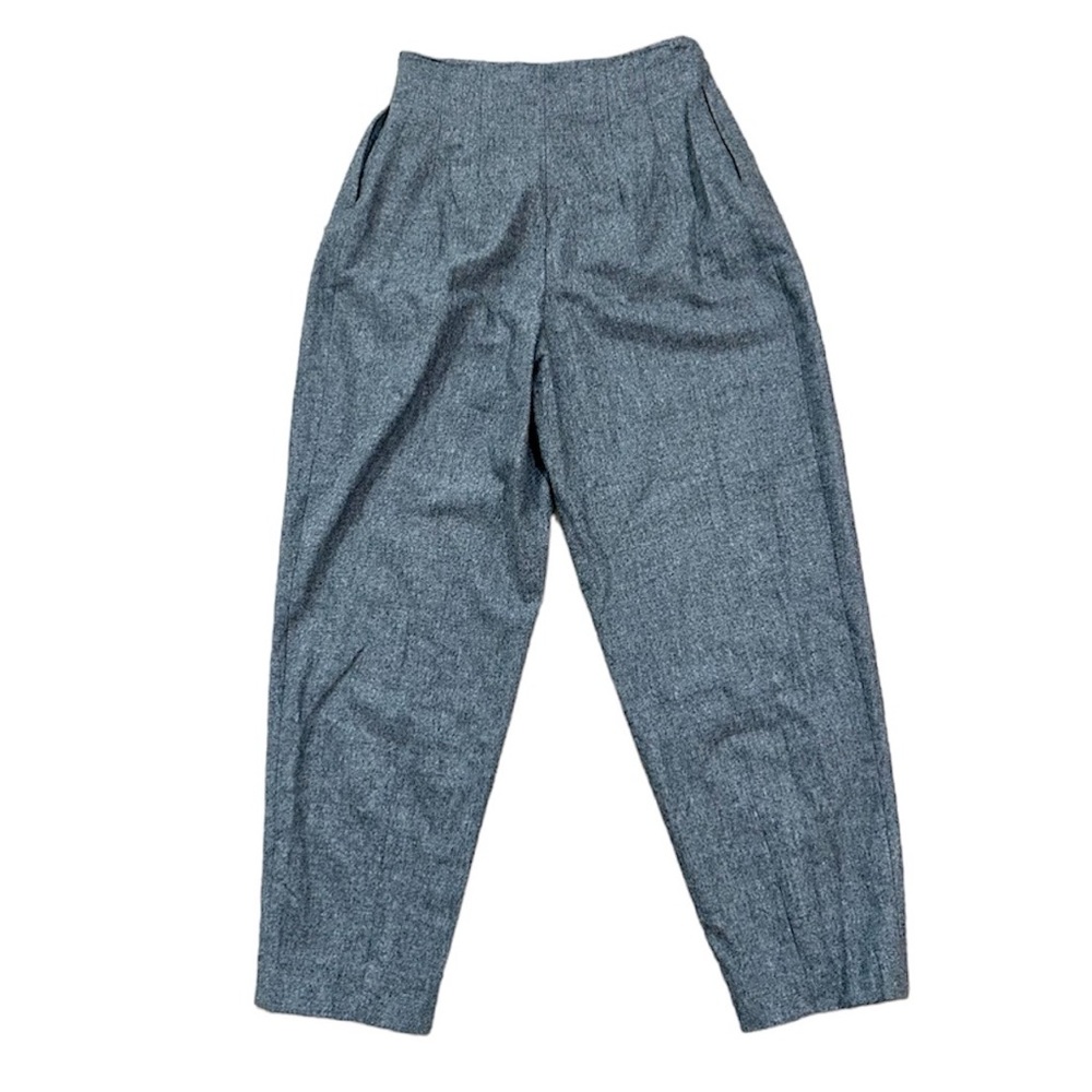 Massimo Dutti Women's Gray Wool Pants with Front Pockets Size 4 GUC